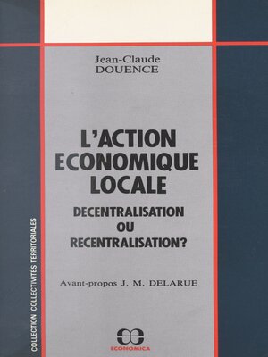 cover image of L'action économique locale